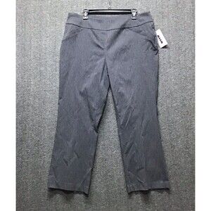Alia Petite Womens Dress Pants 16P Heather Gray Pull On Hight Rise NEW